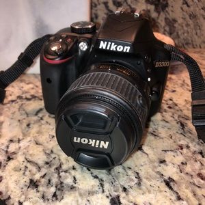 Nikon camera with camera bag